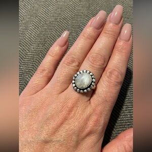 Moonstone Sterling Silver overlay ring